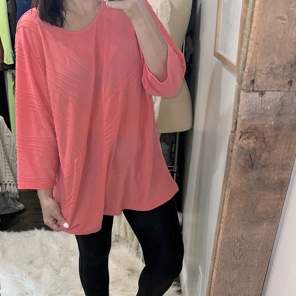 Rebecca Malone Coral Tunic Top size 1X - Picture 1 of 5